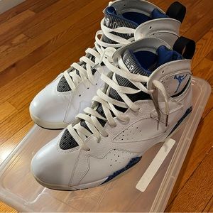 Jordan Retro 7 DMP Magic White/Varsity Royal-Black size 11 Release 8/15/2009.